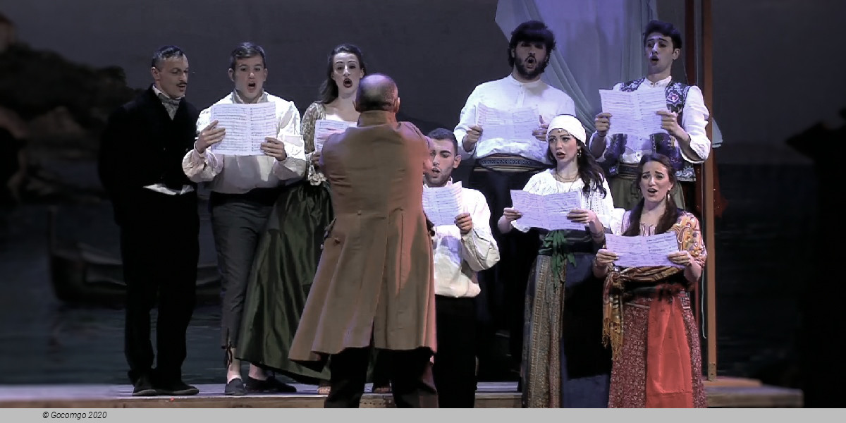 Scene 5 from the opera "Il turco in Italia"