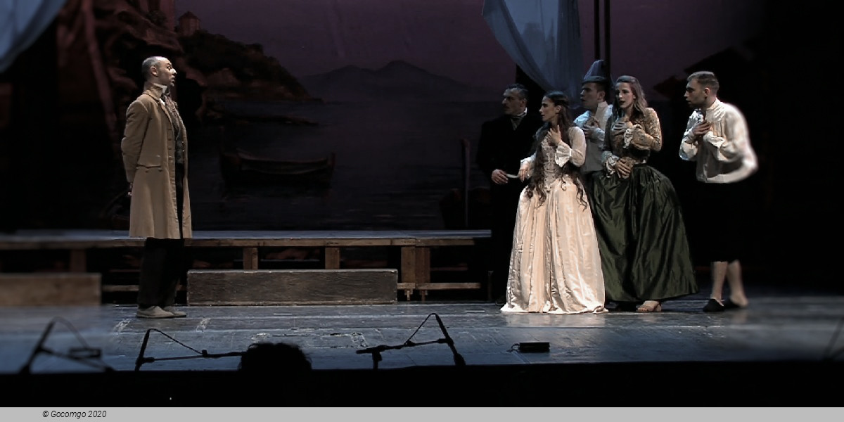 Scene 7 from the opera "Il turco in Italia"