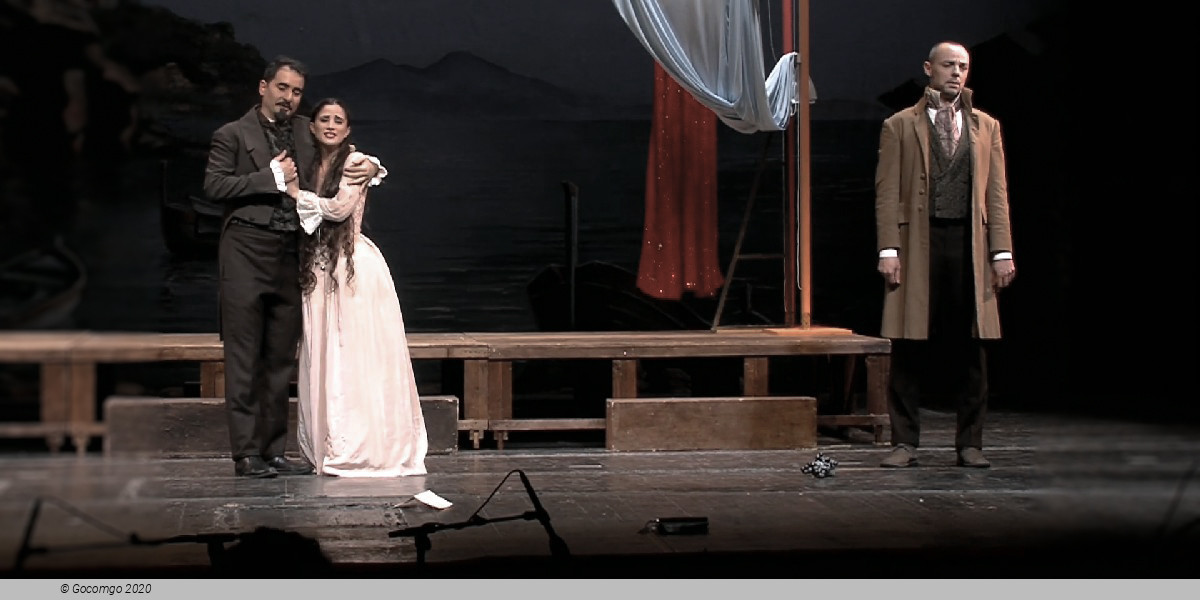 Scene 8 from the opera "Il turco in Italia"
